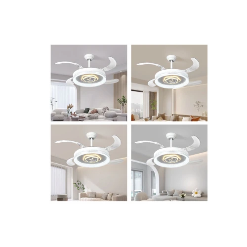 Gizli kanat kumandalı ürünün ışıkları ve aydınlatma özellikleri.