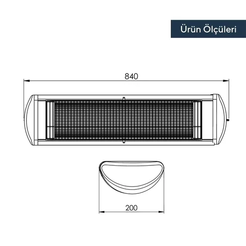 Kumtel Duvar Tipi İnfrared Isıtıcı EX-23